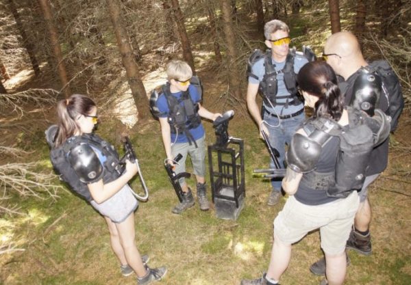Der LaserTag refill point im Laser Spielgelände Wald