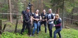 Die Laser Spieler von Pixelconnect in unserem Wald
