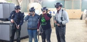 LaZer Action mit Nachtsichthelmen - Lasergame outdoor im Dunklen