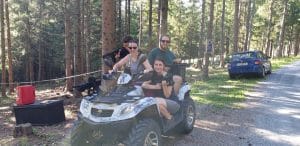 Mit dem Quad in den Wald