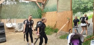 Munition und Rüstung aufladen beim Laser Game