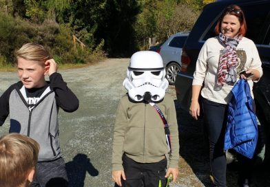 Der kleinste Stormtrooper beim outdoor Laser Spiel in Kärnten