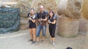 Beim LaZer Live Action Game mutiert Mutti zum Guerilla