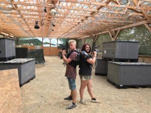 Highnoon beim indoor Laser Tech Spiel