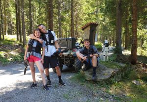 Kurte Pause beim Lasertag Spiel in Liebenfels Kärnten