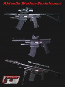 Ehemalige Waffenvarianten Lasertag Kärnten (veraltet)
