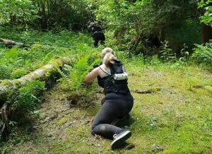 Teamwork beim Lasertag in Liebenfels Kärnten