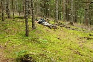 fast unsichtbar - Sniper beim outdoor Lasertag in Kärnten