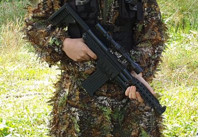 Sniper beim Lasertag Spiel in Liebenfels/Kärnten outdoor