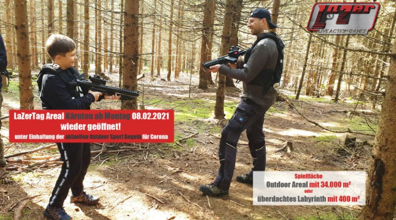 LaserTag Areal wieder geöffnet Kärnten