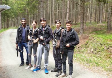 Ready to go - Lasertag outdoor am SPielareal von Lazer Live Action Games in Kärnten