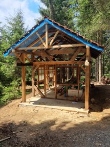 Lasertag Servicehütte von vorne