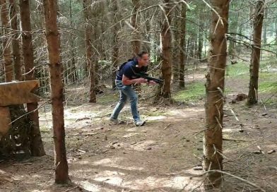 Schnell in Deckung - Lasertag in Liebenfels outdoor Areal