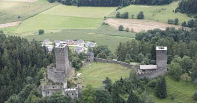 Burgruine Liebenfels von oben