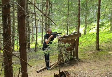 Sniper beim Lasertag outdoor Kärnten