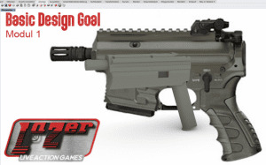 Design Ziel für das Lasertag Waffendesign von Lazer Live Action Games